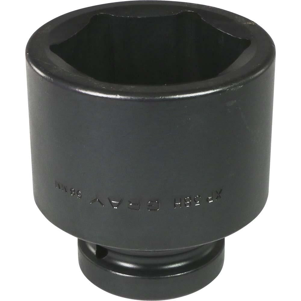 6-Point Metric Standard Length Impact Sockets - 1 Drive, Black Industrial Finish for Automotive & Machinery Repair