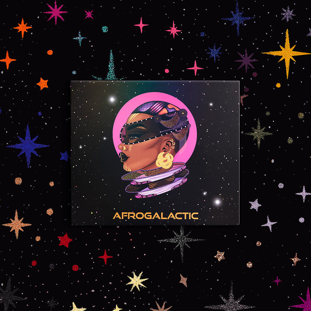 Afrogalactic Eyeshadow Palette - 12 Vibrant Colors for Bold Makeup Looks | Perfect for Party, Festival & Creative Eye Makeup