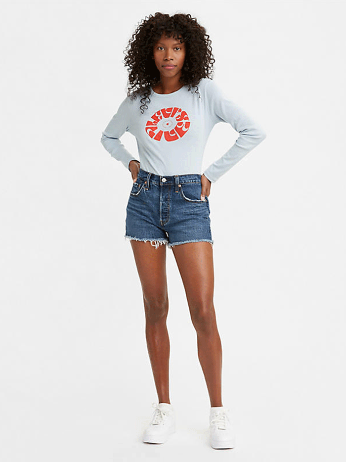 Levi's Women's 501 Original High Rise Jean Shorts - Classic Denim Shorts for Women | Perfect for Summer Outfits, Beach Vacations & Casual Wear