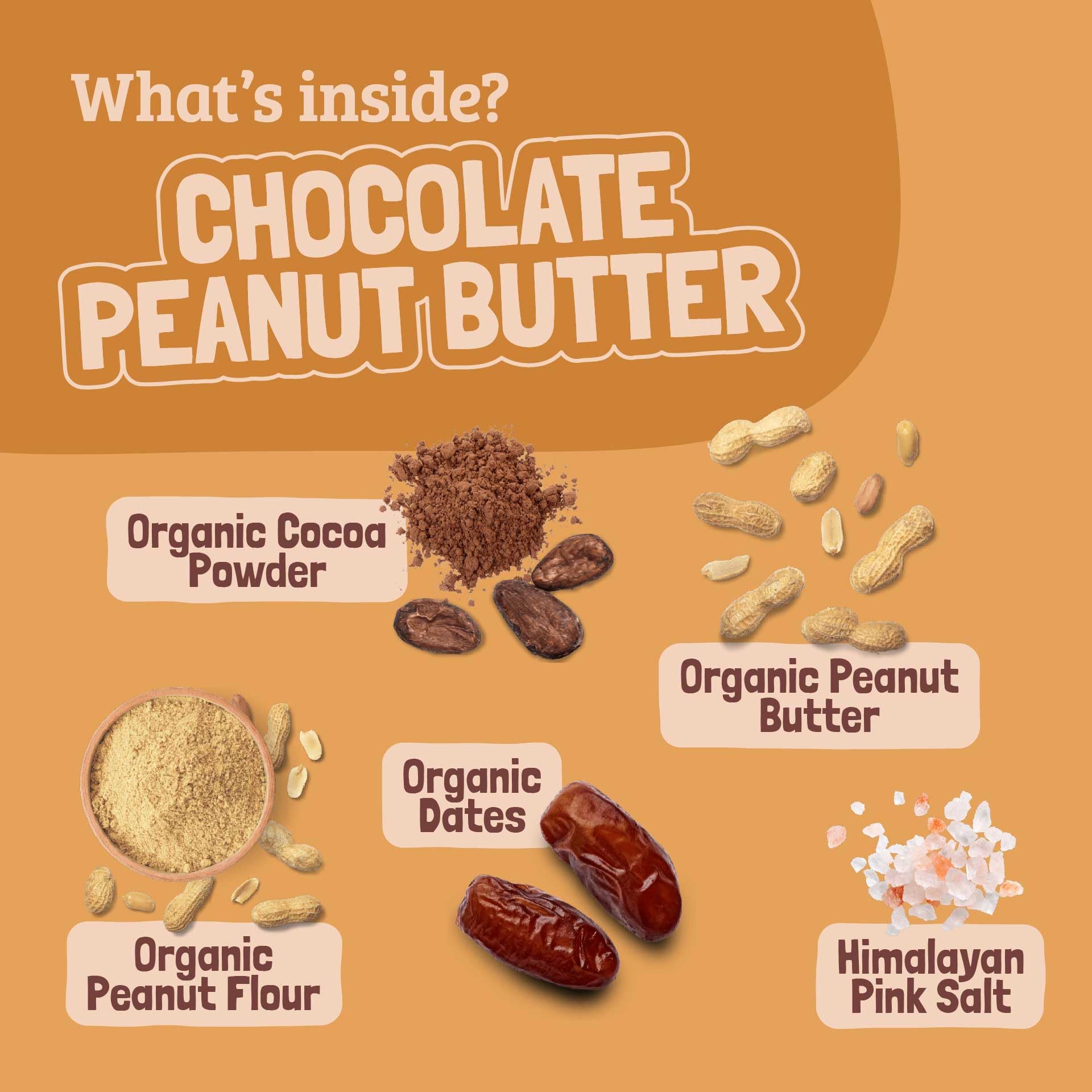 Organic Chocolate Peanut Butter Kids Snack Bars (18 Pack) - Healthy Vegan Paleo School Lunch Snacks - Gluten Free, Dairy Free, No Refined Sugar - Perfect for Lunchboxes, After-School Treats & On-the-Go Nutrition