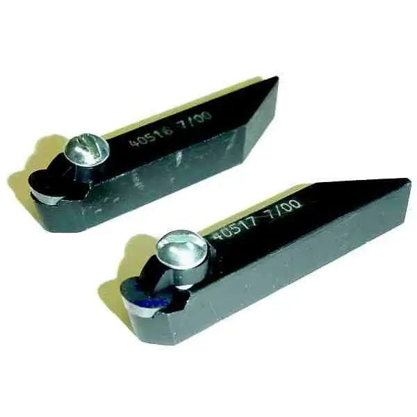 Ammco RH & LH Positive Rake Tool Holder Set for Tool Bit No. 40610 - Perfect for Lathe Turning, Facing, and Threading Operations
