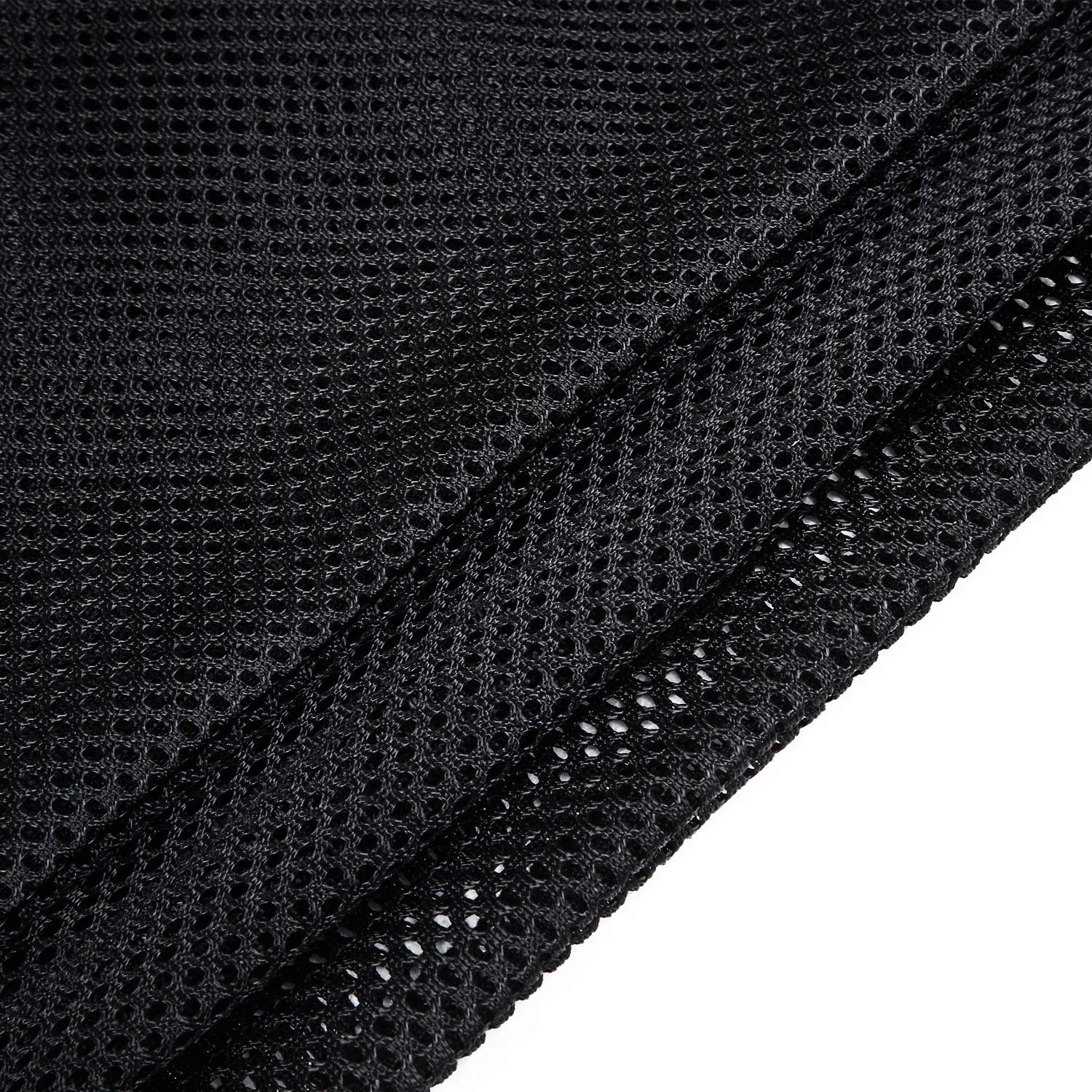 Frienda Mesh Drawstring Backpack - Lightweight Breathable Gym Bag for Swimming, Sports, Travel & Beach - Perfect for Workout Clothes, Swimwear & Essentials (Black)