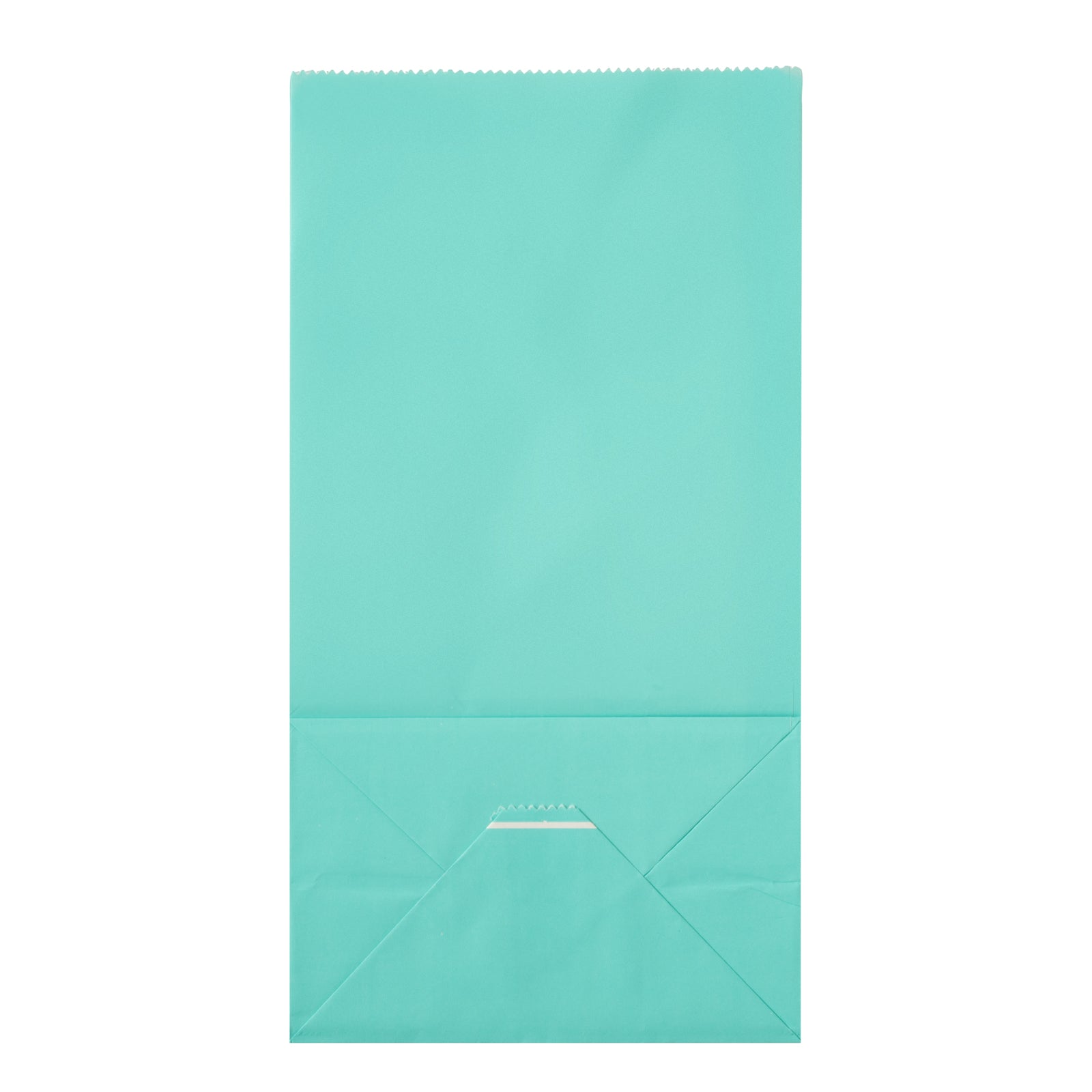 Premium Turquoise Paper Bags - 4 lb Capacity, 5 x 3.25 x 9.5 Inches - Pack of 100 - Perfect for Gift Wrapping, Party Favors & Retail Packaging