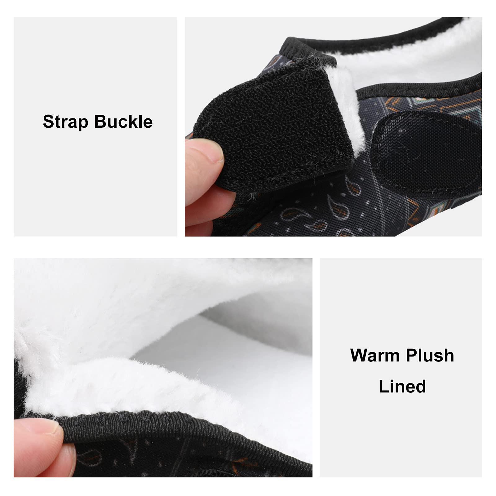 L-RUN Women's & Men's Indoor Outdoor House Slippers - Warm Anti-Slip Barefoot Home Shoes for Comfortable Wear at Home, Office, or Travel