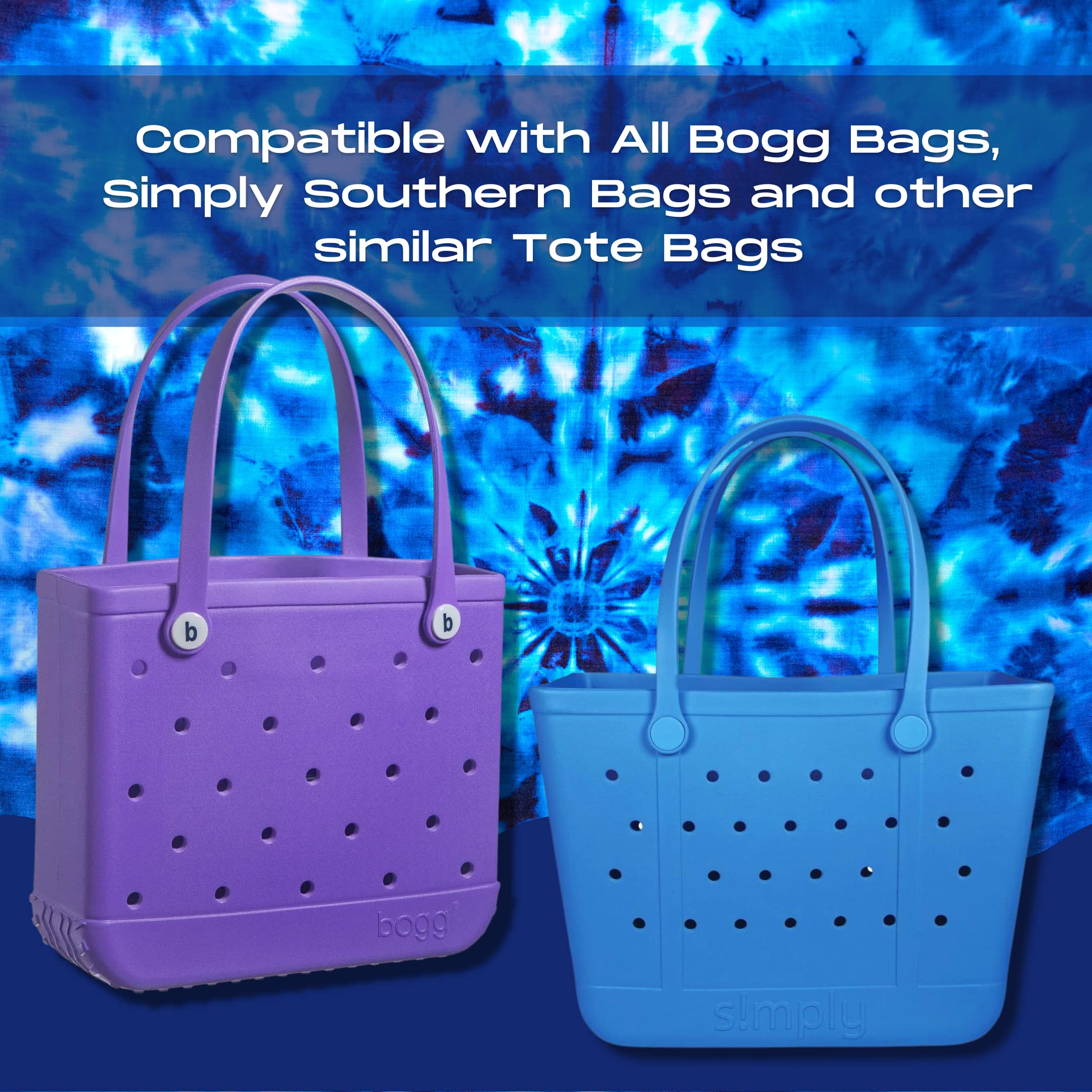 BAGLETS Phone Holder Charm - Compatible with Bogg Bags & Totes | Secure Phone Accessory for Beach, Shopping & Travel | Made in USA (Teal)