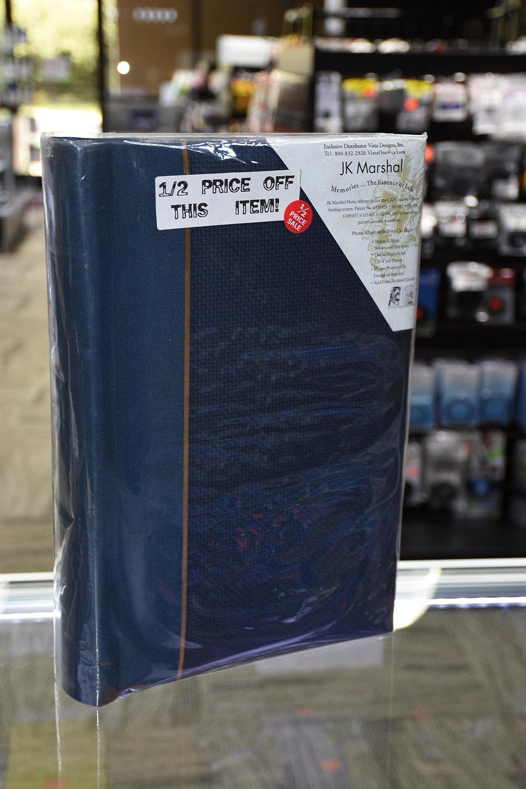 Premium JKM 120 4x6 Leather Bound Photo Album - Elegant Scrapbook for Wedding, Baby & Family Memories - Perfect for Gifts & Home Décor