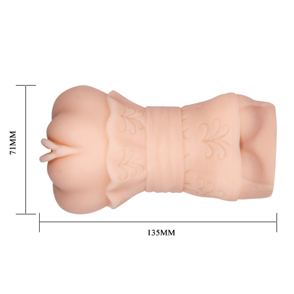 Crazy Bull Snug Fit Male Masturbator - Realistic Vagina Sleeve for Men - Perfect for Solo Pleasure & Stress Relief at Home