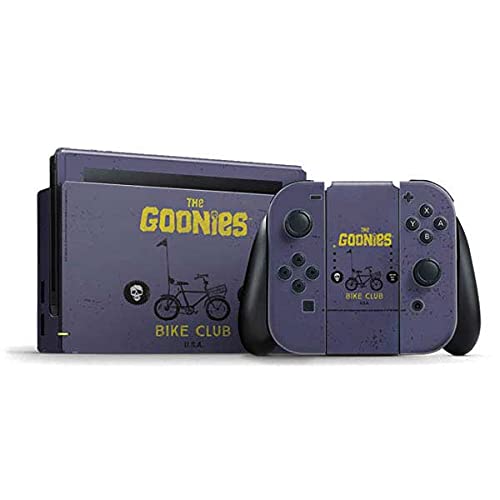 Officially Licensed Warner Bros The Goonies (1985) Bike Club Design - Skinit Decal Gaming Skin for Nintendo Switch Bundle | Perfect for Gaming Enthusiasts & Movie Fans
