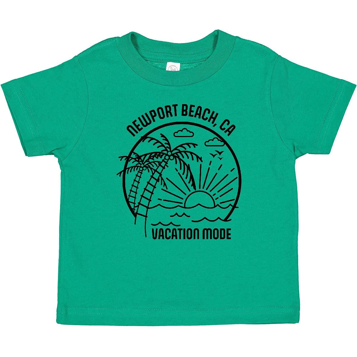 Inktastic Summer Vacation Mode Newport Beach California Baby T-Shirt - Cute Cotton Tee for Infants & Toddlers - Perfect for Beach Trips, Family Vacations & Summer Outfits