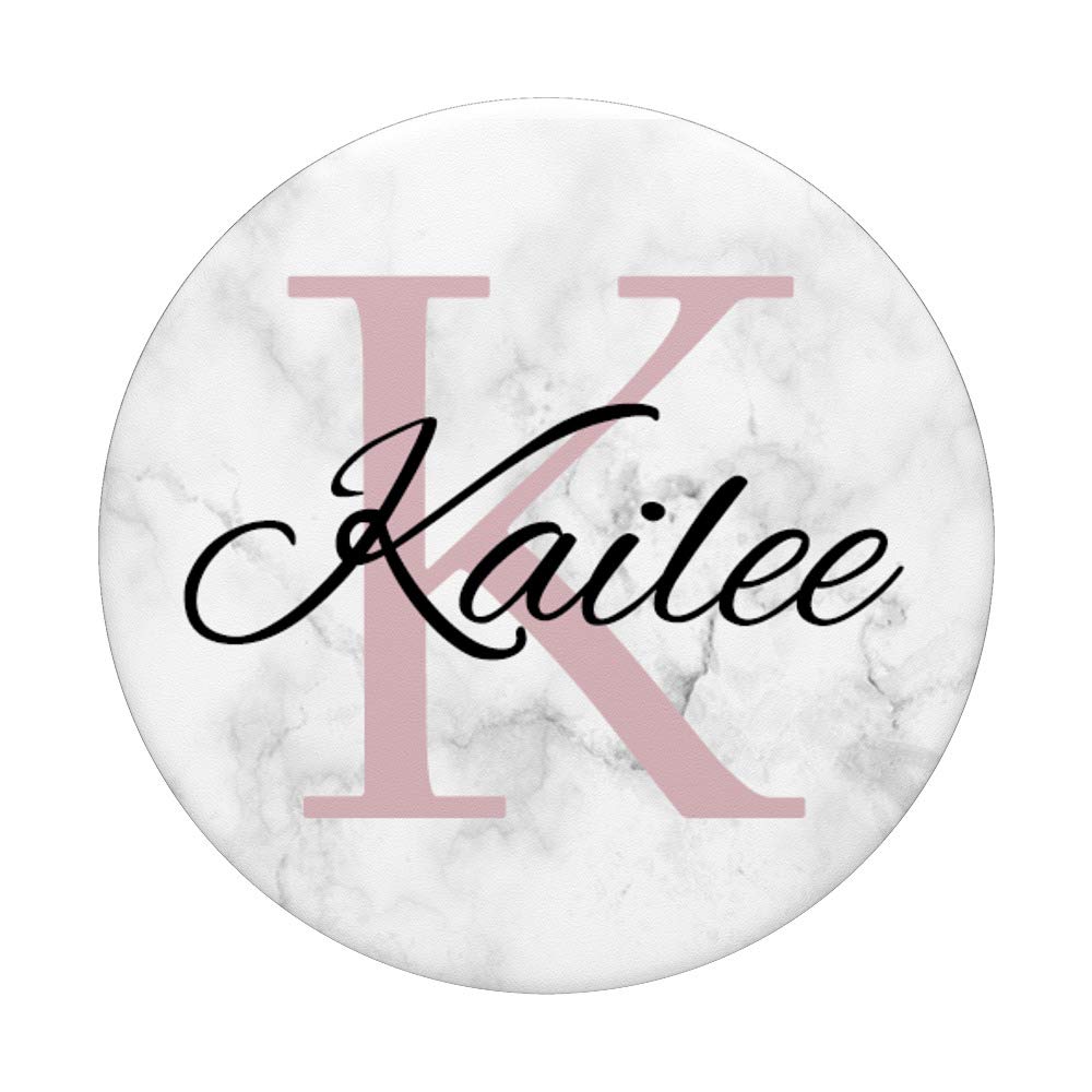 Kailee Rose Pink Monogram Letter K Necklace for Girls - Personalized Initial Jewelry Gift for Birthdays, Christmas & Special Occasions