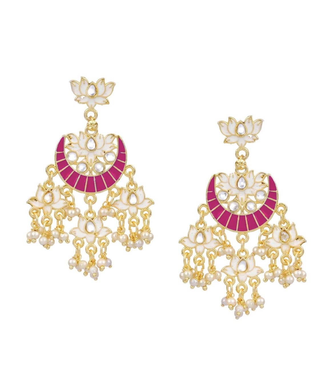Stylish Floral Design Earrings for Women & Girls - Perfect for Weddings, Parties & Everyday Wear