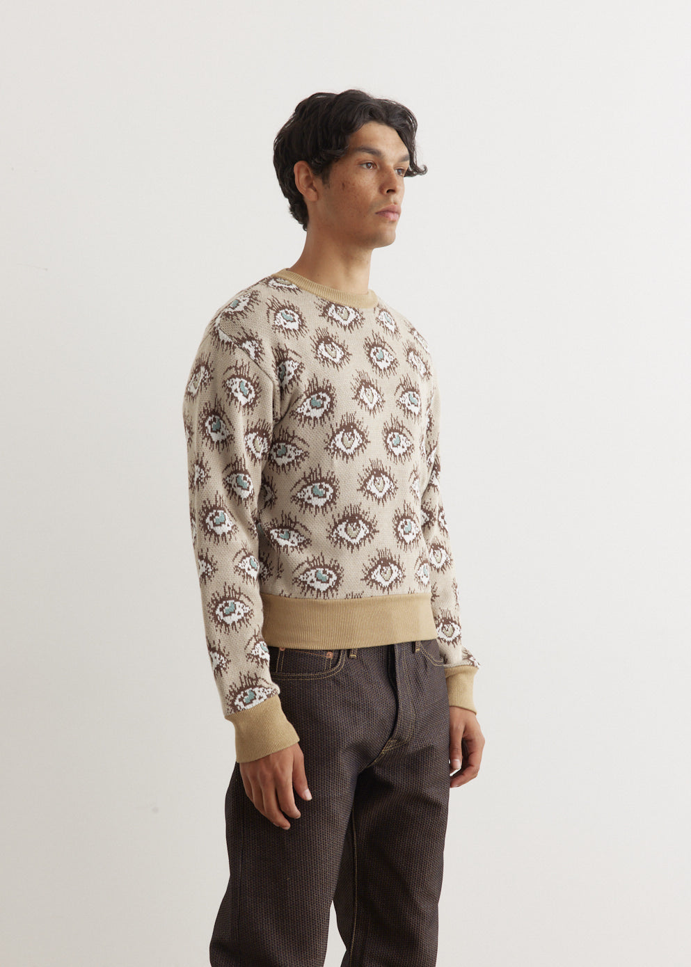 8G Jacquard Knit Vintage Sweater for Men & Women - Retro Speakeasy Style Pullover - Perfect for Casual Wear, Fall Fashion & Holiday Outfits