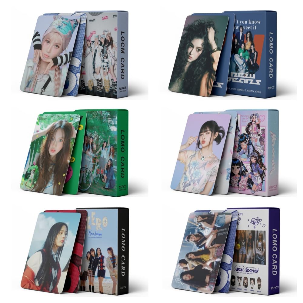 NewJeans Photocards 330Pcs Kpop Merchandise Set - 6 Boxes Lomo Cards for NewJeans Fans Collection | Perfect for Scrapbooking, Gift Giving & Kpop Fan Events