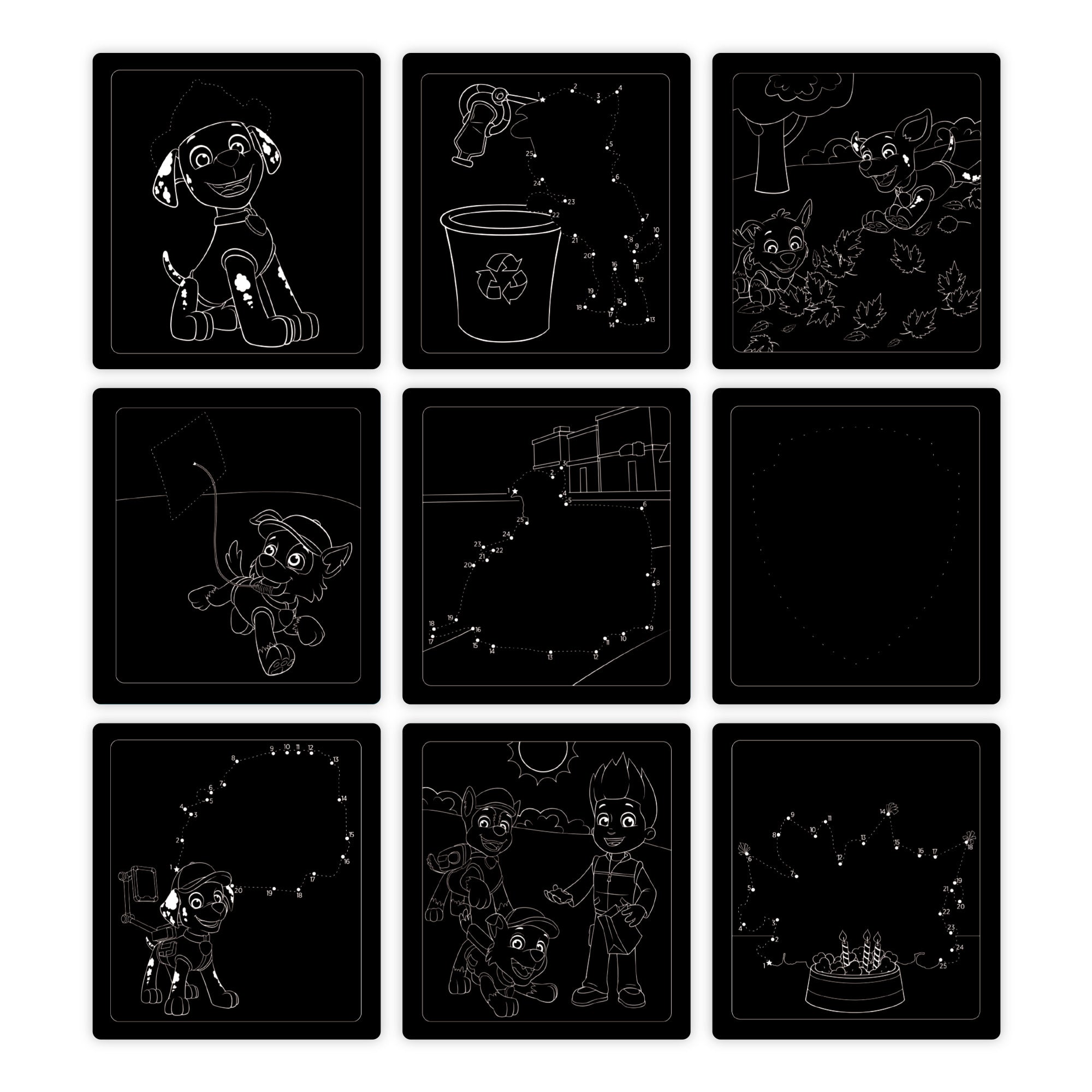PAW Patrol Scratch Art Pad for Kids - Marshall Themed Creative Activity Set for Birthday Parties, Arts & Crafts, and Fun Indoor Play