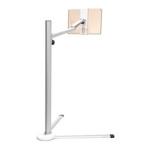 Adjustable 2-Arm Floor Stand for iPad Pro, iPad, Tablet, iPhone & Kindle - Perfect for Musicians, Reading & Hands-Free Viewing