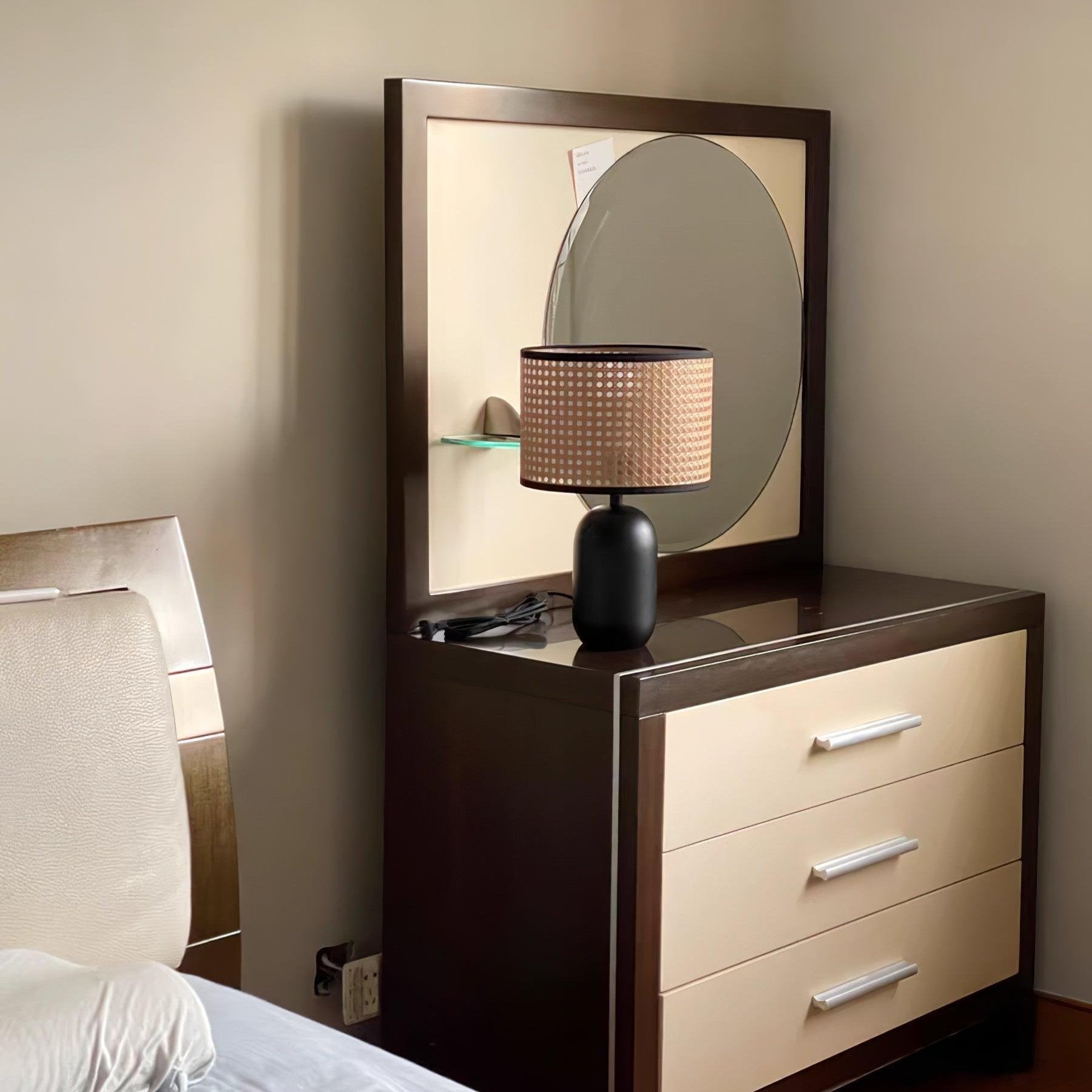 Nico Table Lamp - Modern LED Nightstand Light with USB Port for Bedroom, Living Room & Office - Warm White & Cool White Dimmable Desk Lamp for Reading, Working & Relaxing
