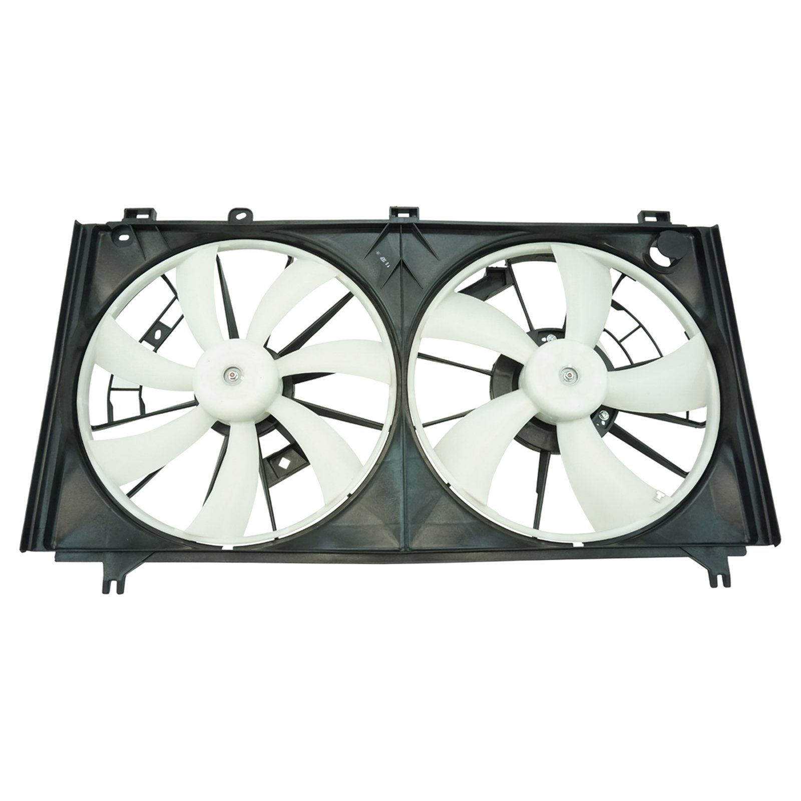 TRQ Radiator Dual Cooling Fan Assembly Compatible with 2006-2013 Lexus IS250 LX3120101 - High Performance Cooling System for Hot Weather & Heavy Traffic Driving
