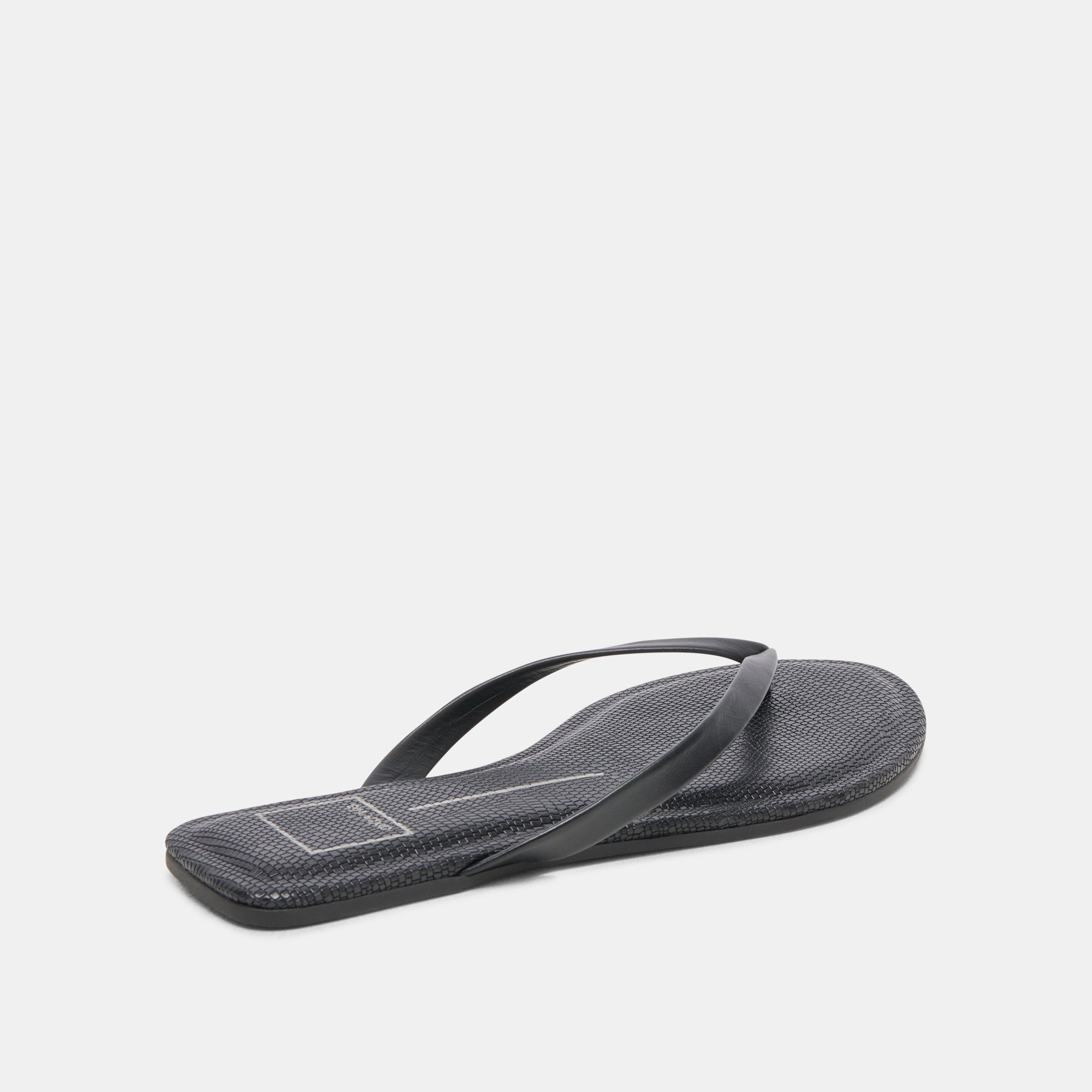 LAYNEY Women's Black Leather Sandals - Comfortable & Stylish for Summer, Beach, and Casual Outings