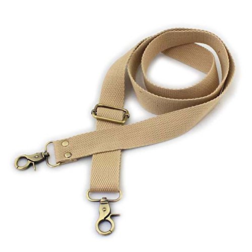 Wento Adjustable 31''-57'' Khaki Canvas Crossbody Bag Strap - Replacement Shoulder Strap for Purses, Handbags & Totes - Perfect for Travel, Shopping & Everyday Use