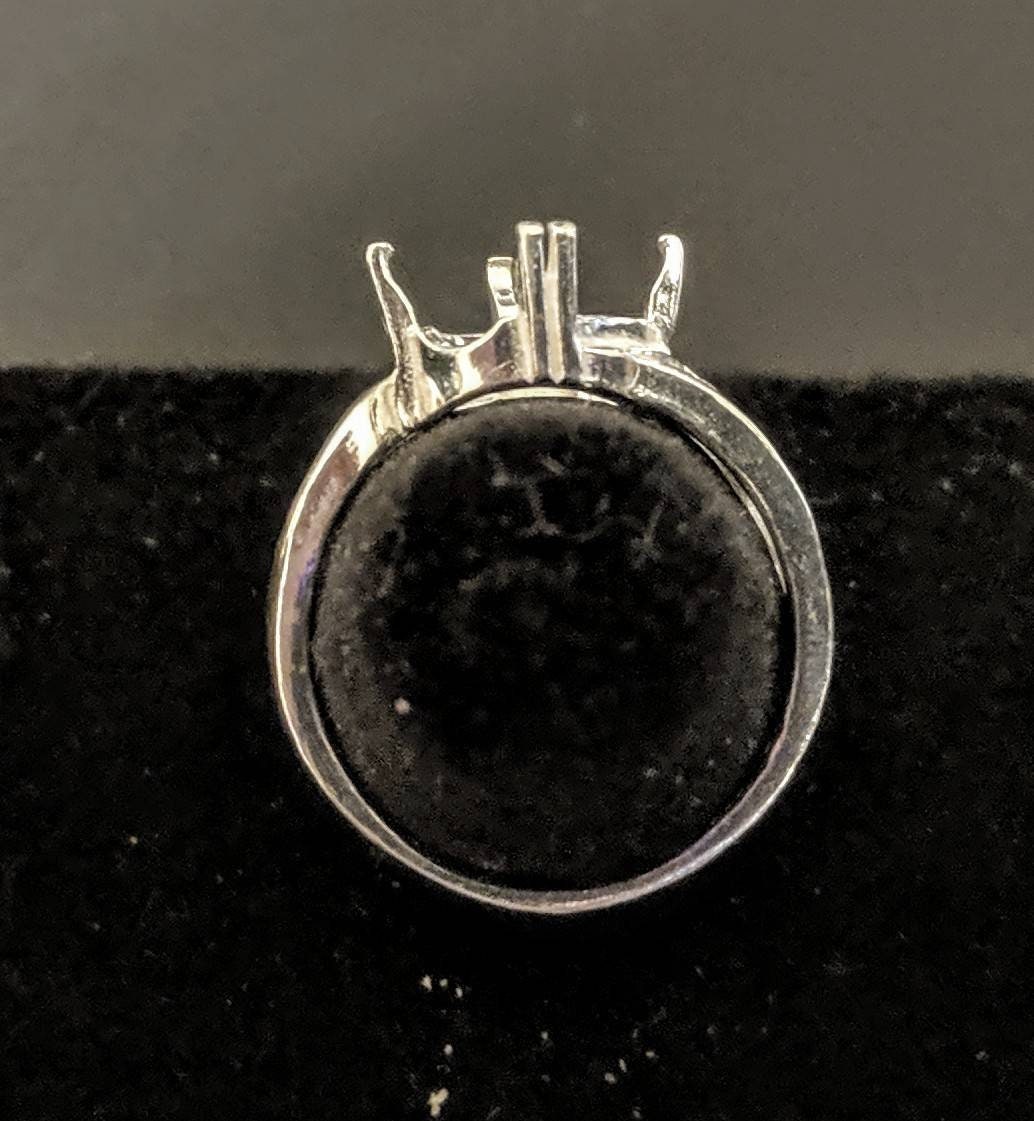 Solid Sterling Silver or 14kt Gold 8x6mm Oval 4-Prong Pre-Notched Blank Ring Setting - Size 7 (Item# 163665/143665) - Perfect for Engagement Rings, Wedding Bands & Jewelry Making