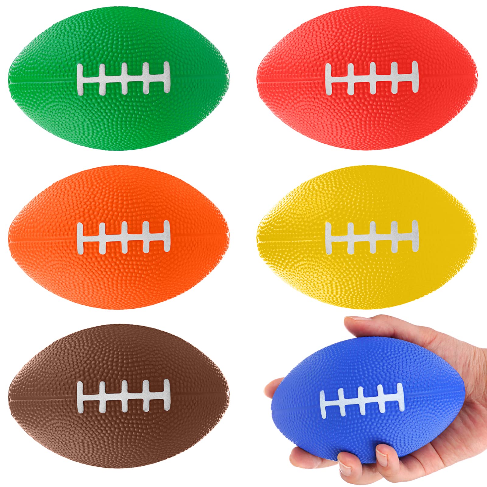 Kekafu Mini Inflatable Football Ball Toys for Kids - Stress Relief & Fun Sports Party Favors for Boys & Girls - Perfect for Indoor Games, Outdoor Play, Birthday Gifts & Team Sports Activities