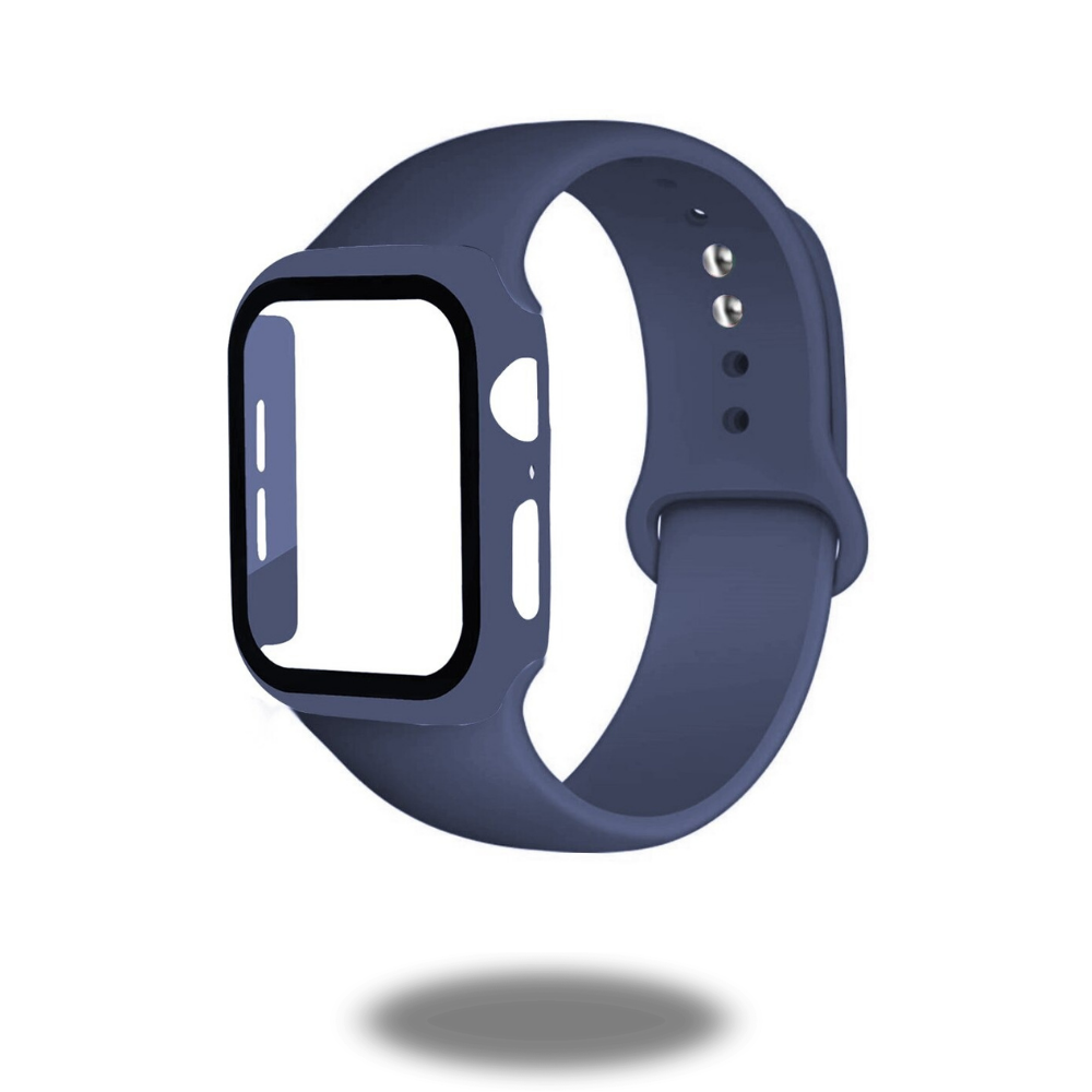 Premium Silicone Band with Durable Protective Case - Comfortable & Stylish for Apple Watch, Samsung Galaxy, Fitbit - Perfect for Workouts, Swimming & Everyday Wear