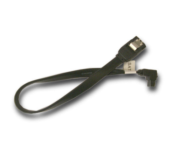 18 Inch SATA Right Angle Cable with Metal Latch - High Speed Data Transfer for PC, Laptop, Hard Drive, SSD - Perfect for Tight Spaces & Cable Management