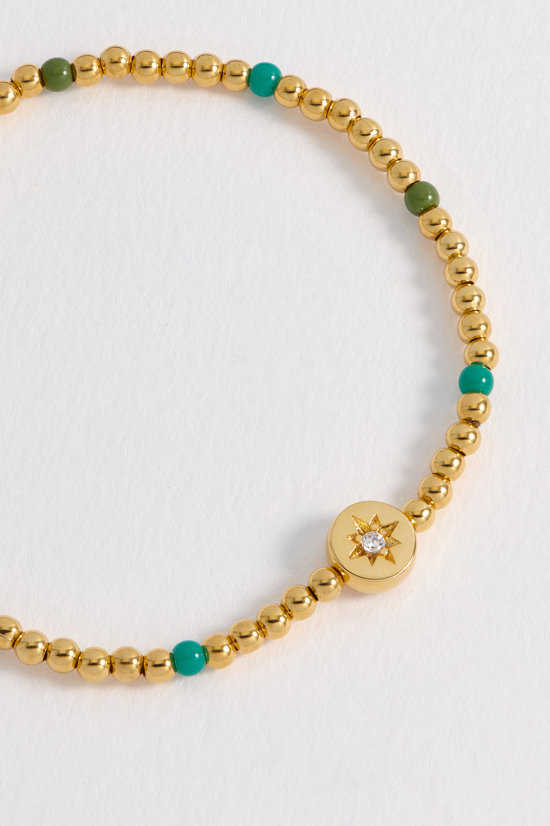 North Star Enamel Bead Bracelet for Women - Elegant Adjustable Charm Bracelet with Zodiac Star Pendant - Perfect for Gifts, Boho Fashion & Everyday Wear