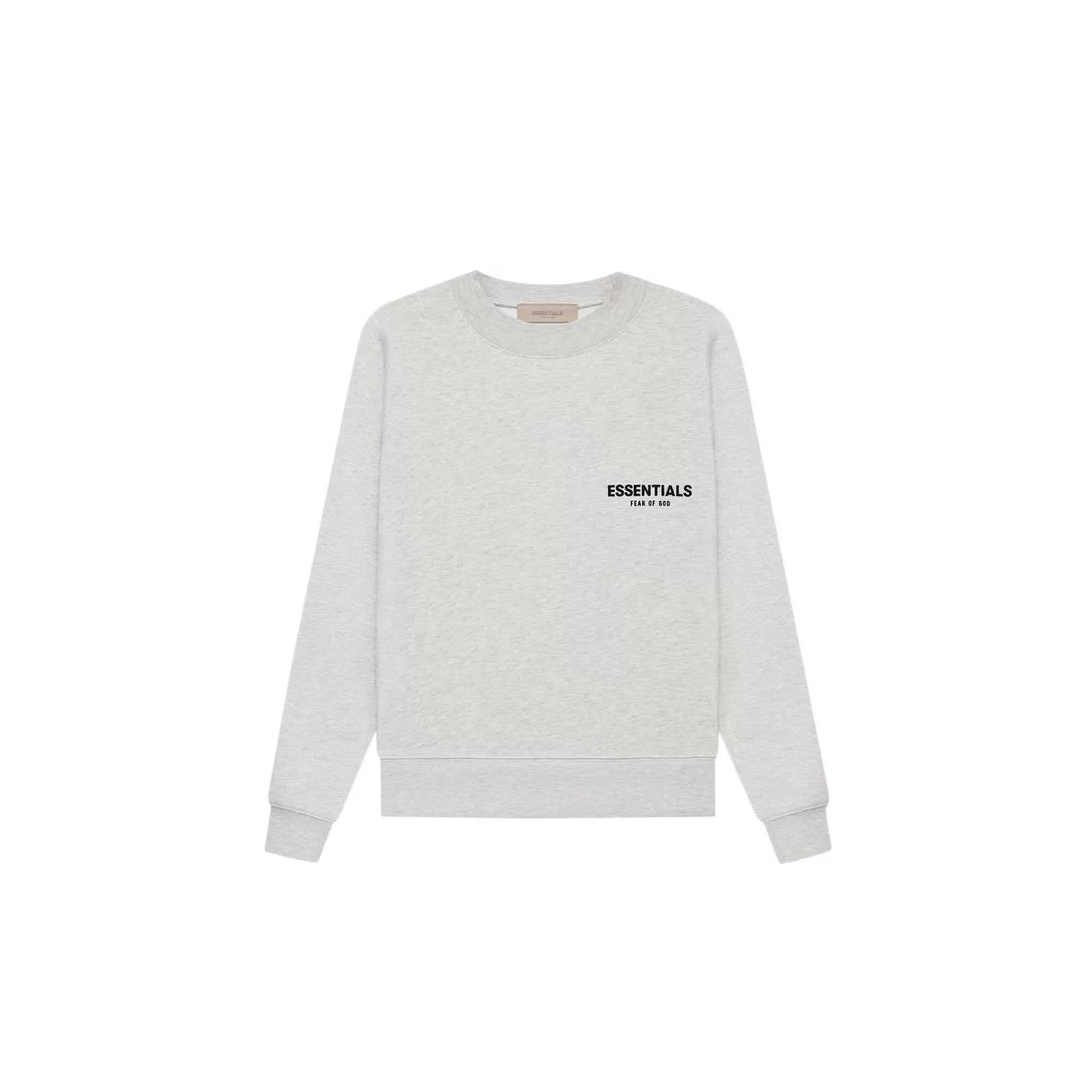 Fear of God Essentials Crewneck Sweatshirt - Light Oatmeal | Comfortable Oversized Fit | Perfect for Casual Wear & Street Style Outfits