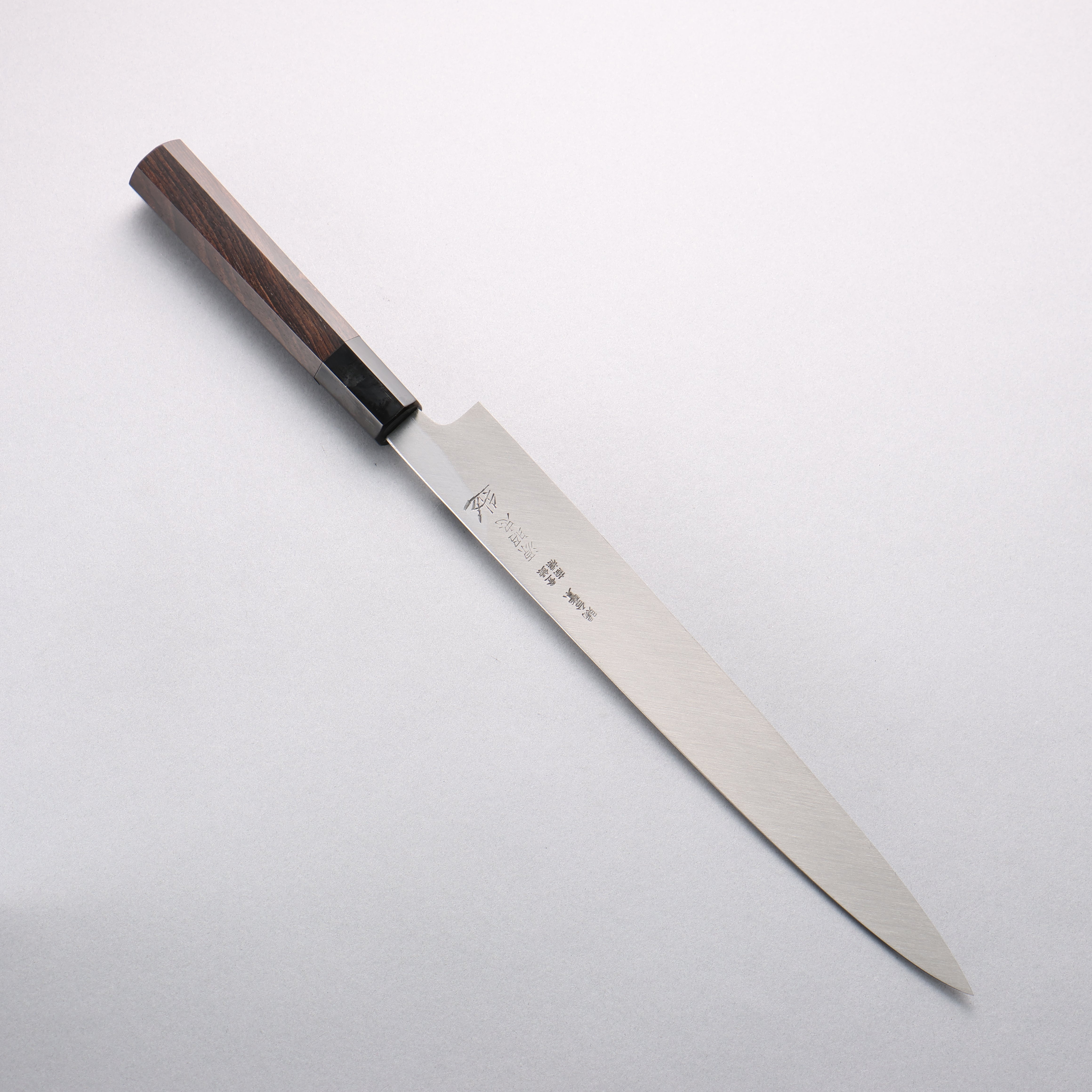 Premium Minamoto Akitada Blue Steel No.1 Yanagiba Sushi Knife 270mm - Handcrafted Japanese Chef Knife with Ebony Wood Handle - Perfect for Sushi, Sashimi & Precision Cutting
