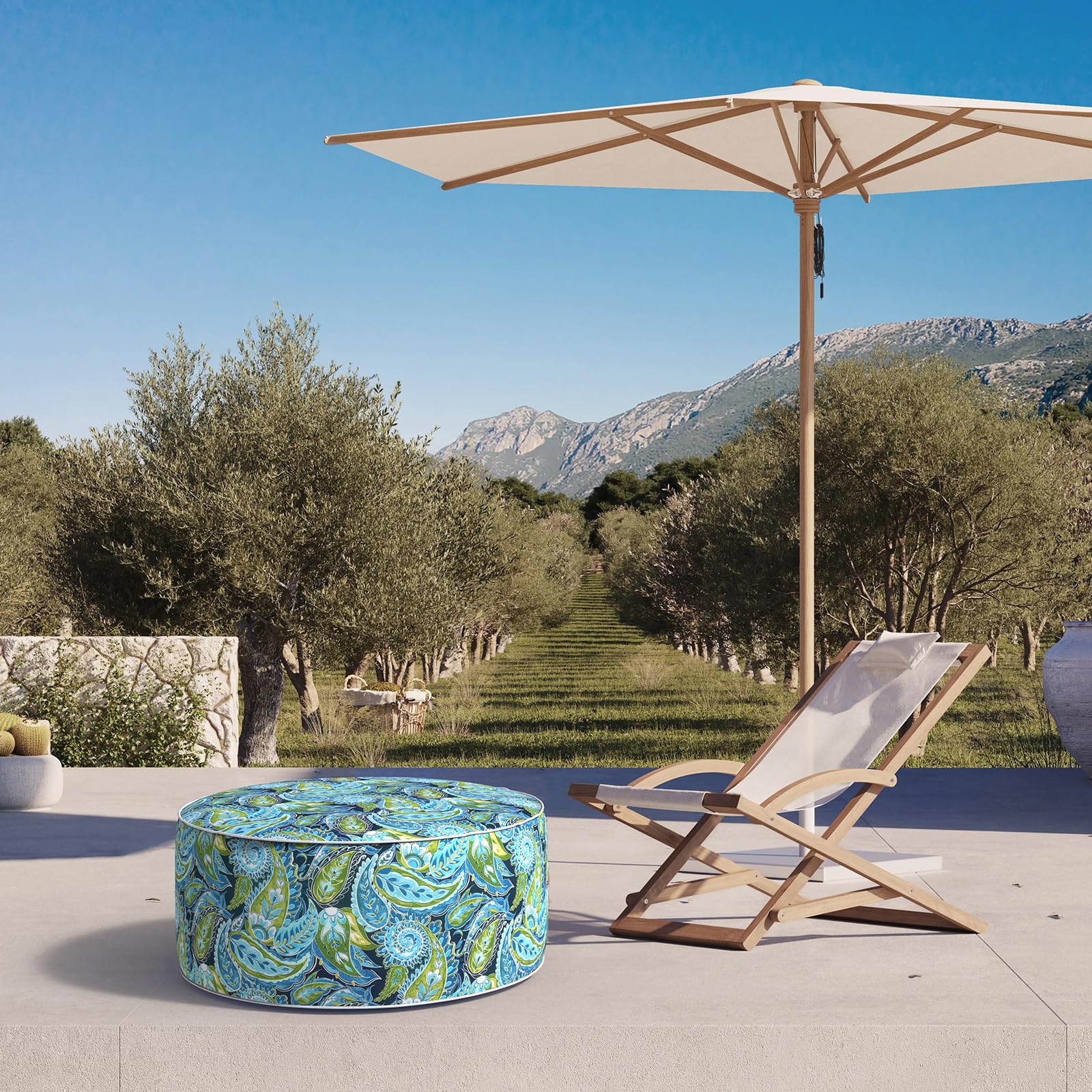 Inflatable Ottoman Stool - 31