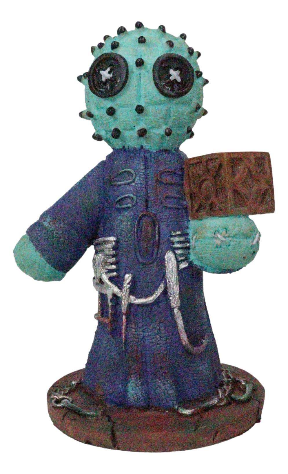 Ebros Day of The Dead Pinheadz Monster with Voodoo Stitches Figurine - Halloween Collectible, Fantasy Mythical Beings, Undead Apocalypse Horror Decor (Hell Priest) - Perfect for Halloween Displays, Horror Collections & Gothic Home Decor
