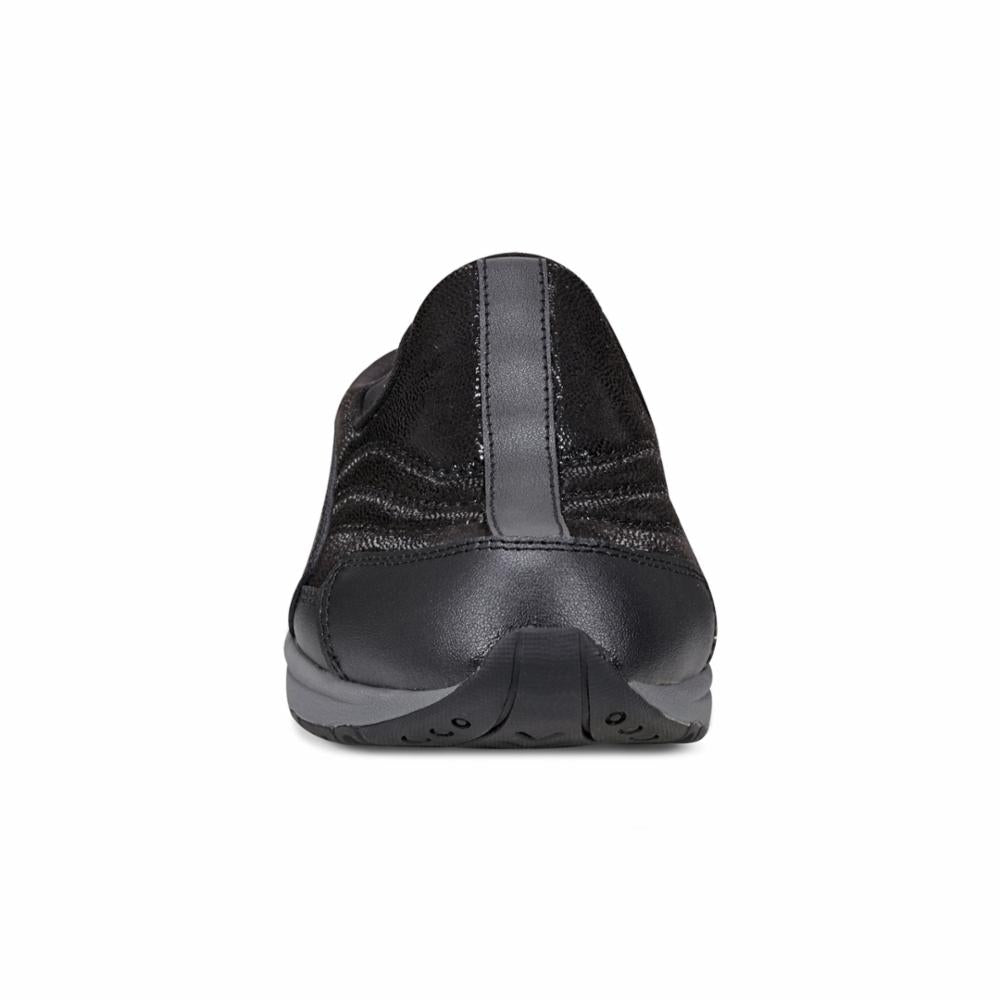 Easy Spirit Women's Ttime731 Black M - Comfortable Walking Shoes for Women, Slip-On Loafers with Cushioned Insoles - Perfect for Work, Travel & Everyday Wear