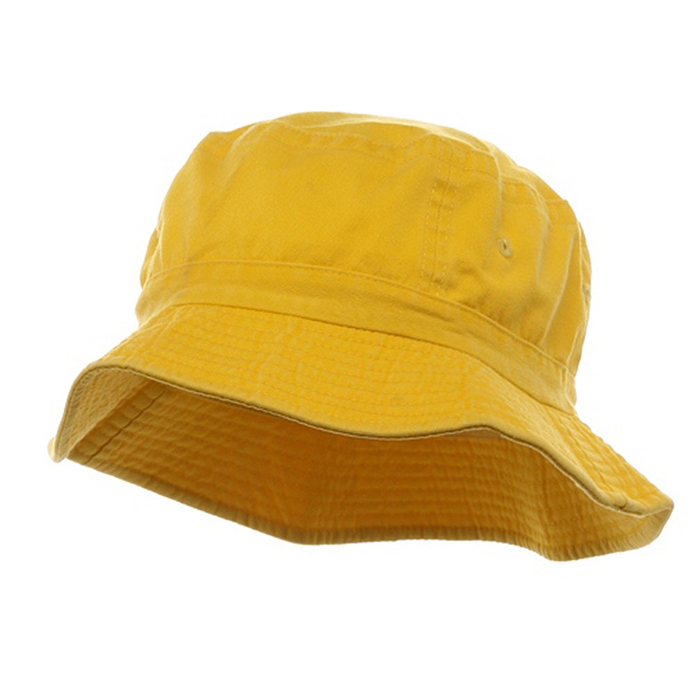 Vintage Pigment Dyed Cotton Bucket Hat for Men & Women - Sun Protection, Red - Perfect for Beach, Hiking, and Outdoor Activities