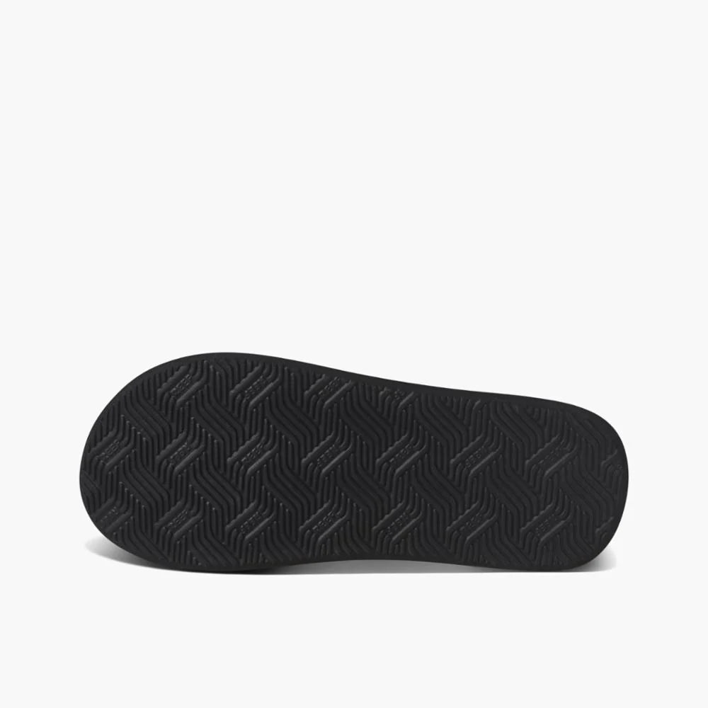 Reef Layback Blacktan Men's Flip Flops - Comfortable Beach Sandals for Summer, Pool, and Outdoor Activities