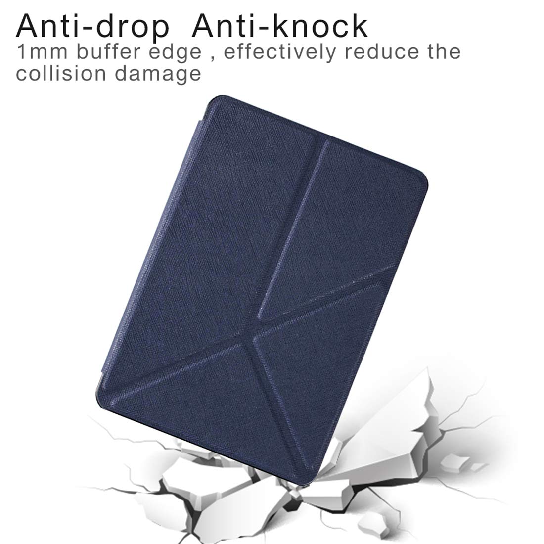 Premium Origami Stand Case for Kindle Paperwhite 10th Gen (2018) & Paperwhite 4 - Auto Wake/Sleep Protective Cover - Lightweight Rose Red Kindle Case - Perfect Gift for Book Lovers - Ideal for Reading, Travel & Work | Great for Bedtime Reading, Coffee Shop Work, Airplane Travel, Office Use, Library Study & Holiday Presents