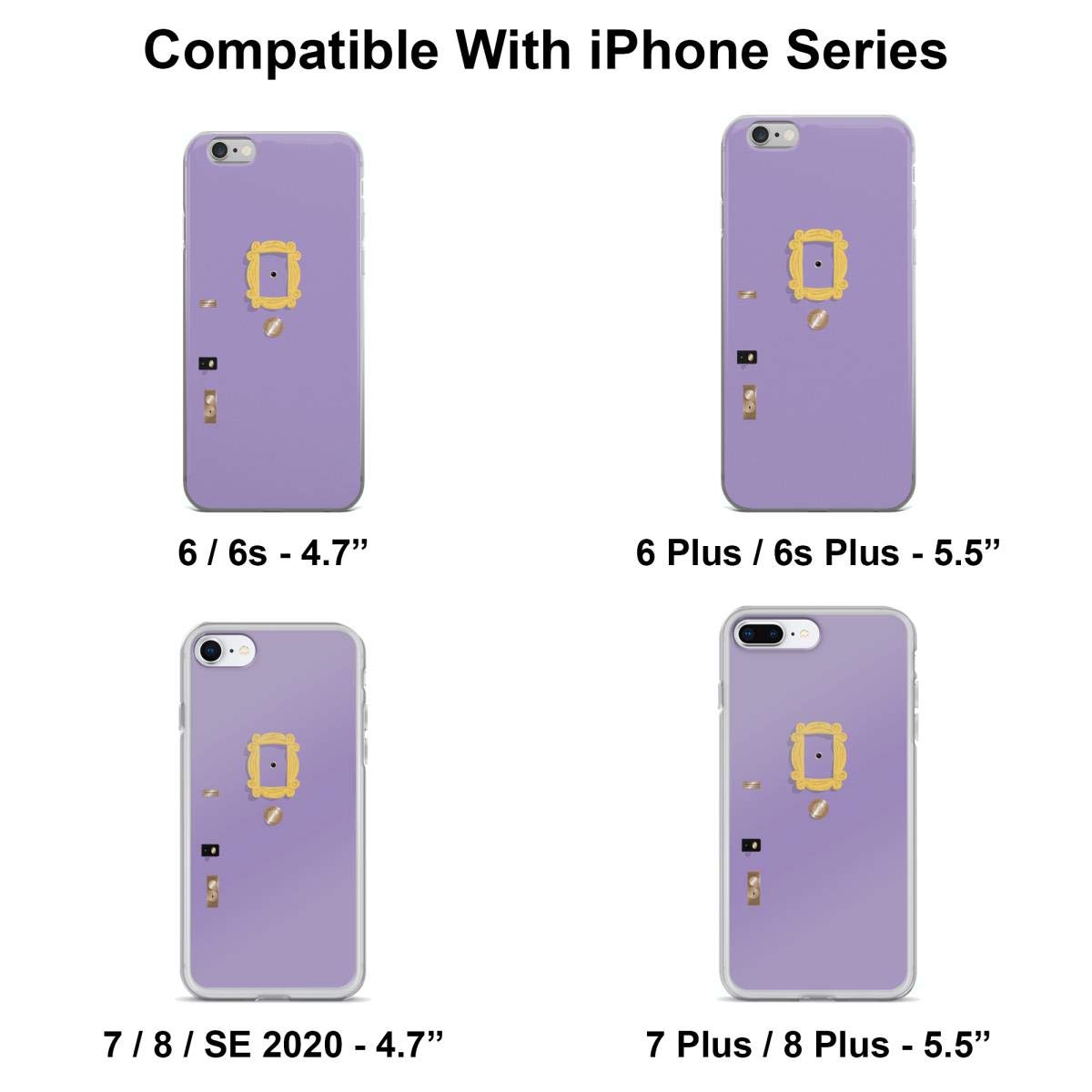 Apartment Door Design Phone Case for iPhone 15 14 13 12 11 Pro Max Mini X Xs Xr 8 7 6 6s Plus - Clear Transparent Protective Cover - Perfect for Home, Office & Daily Use