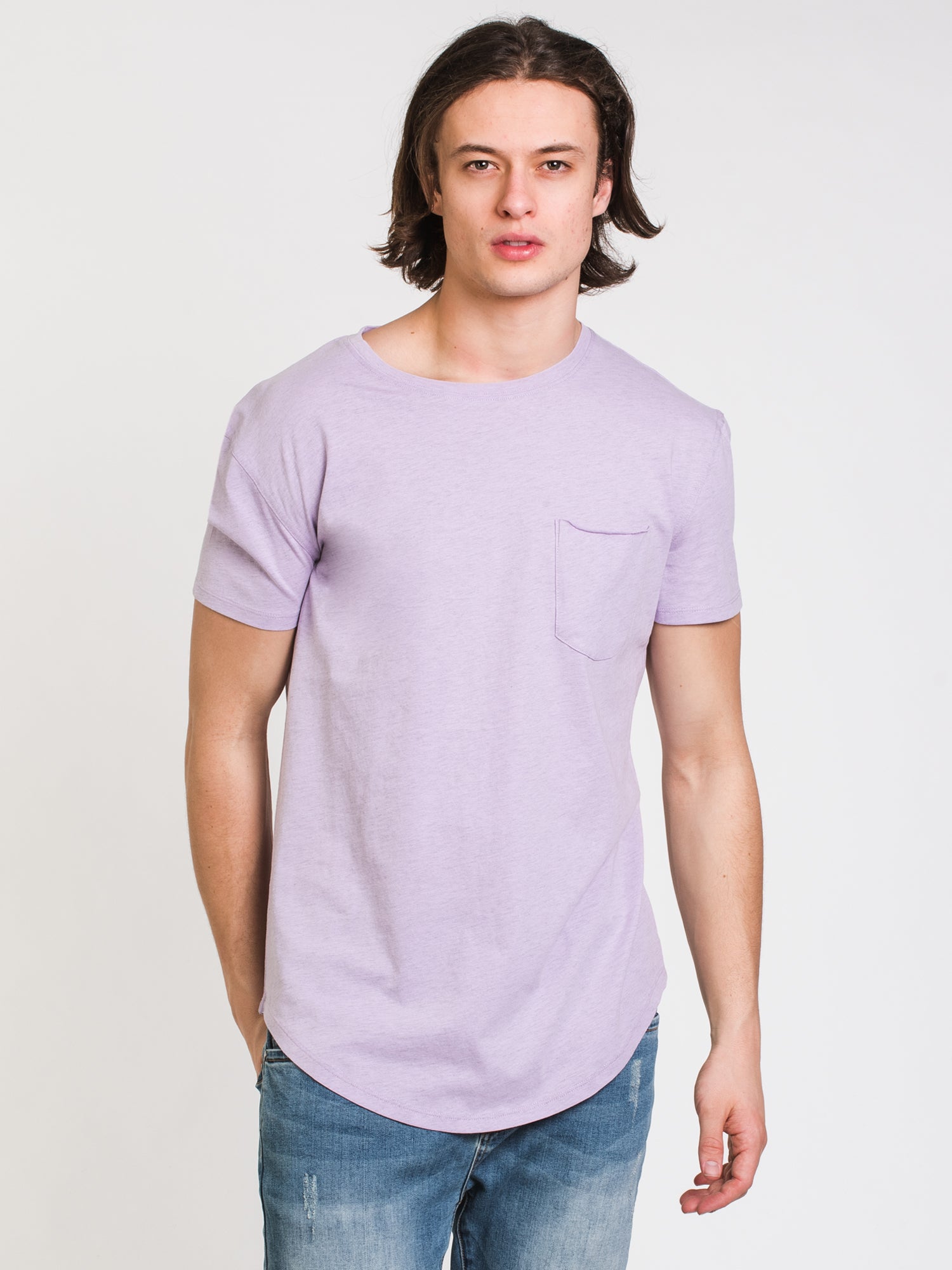 BOATHOUSE Men's Longline T-Shirt - Slim Fit Casual Tee for Streetwear | Comfortable Cotton Shirt for Everyday Wear & Urban Fashion