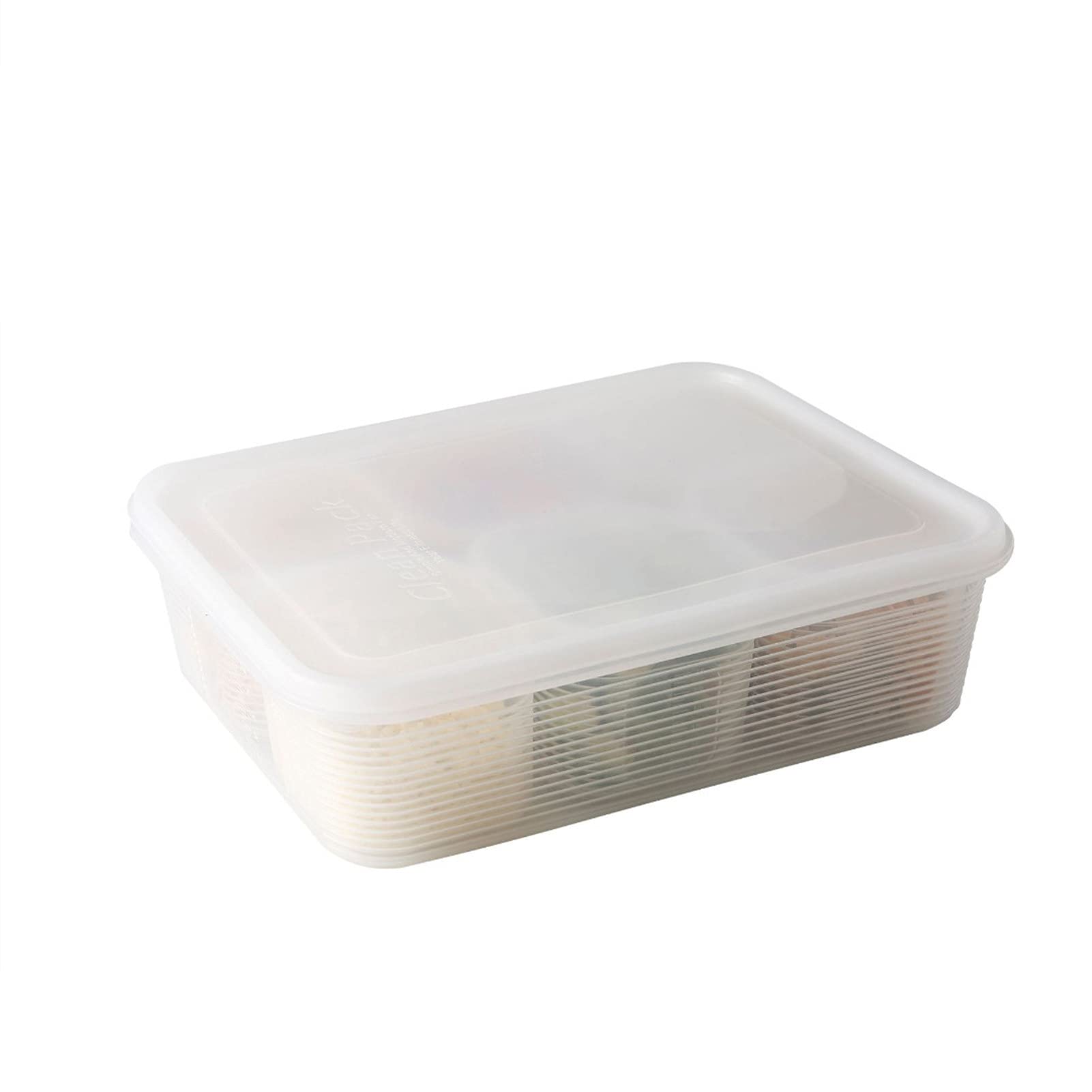 Clear Plastic Food Storage Containers with Lids - BPA-Free, Cold Resistant PP Material for Refrigerator, Freezer & Picnic Use - Airtight Kitchen Organizers for Vegetables, Meal Prep & Leftovers (Set of 6)
