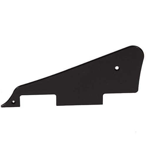 Black Single Ply ABS Guitar Pickguard - Durable & Anti-Scratch Replacement for LP Guitars | Perfect for Electric Guitar Upgrades & DIY Repairs