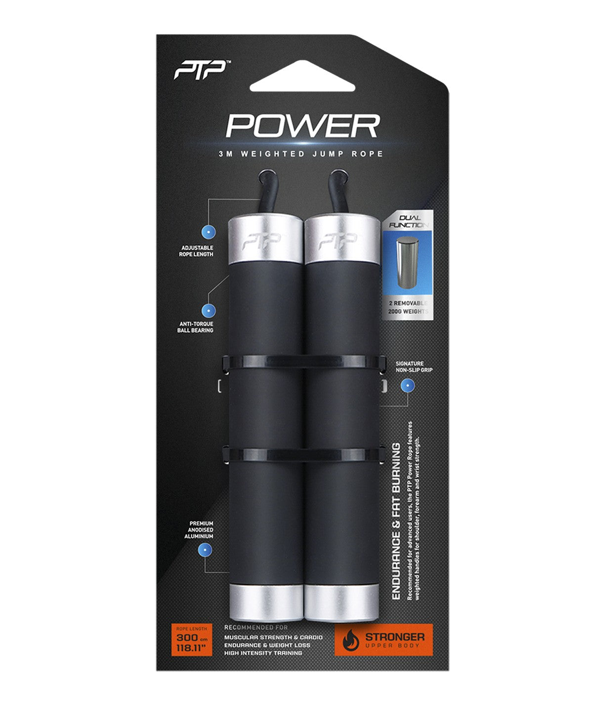 Best Power Weighted Jump Rope for CrossFit & HIIT Workouts - Adjustable Speed Rope for Intense Cardio Training & Home Gym Fitness