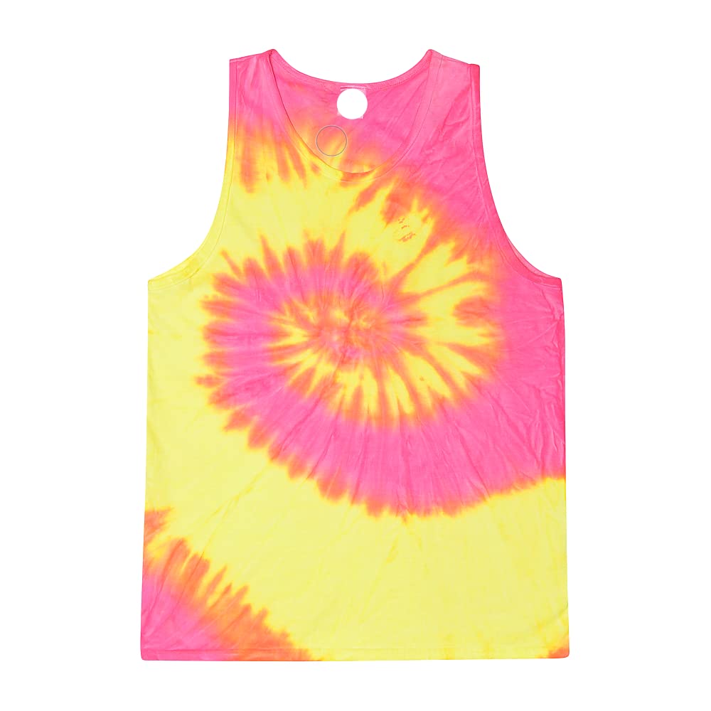 Trendy Unisex Tie Dye Tank Tops for Men & Women - Soft Breathable Summer Casual Wear for Beach, Gym, and Festival Outfits