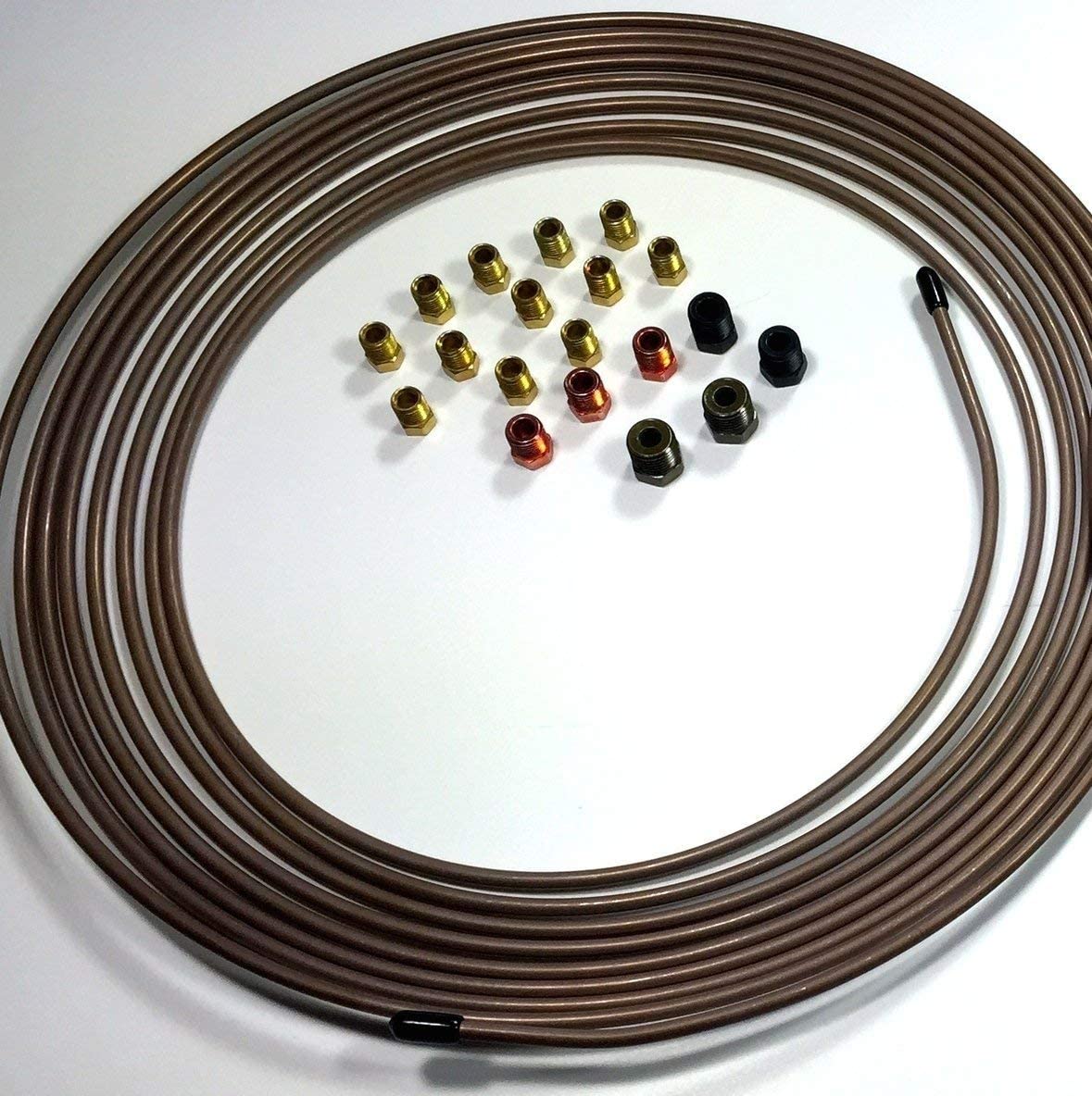Stop Shop Brake Line Tube and Tool Kit - Includes Tube, Fittings, Flaring Kit & Cutter for Professional Auto Repair & DIY Car Maintenance