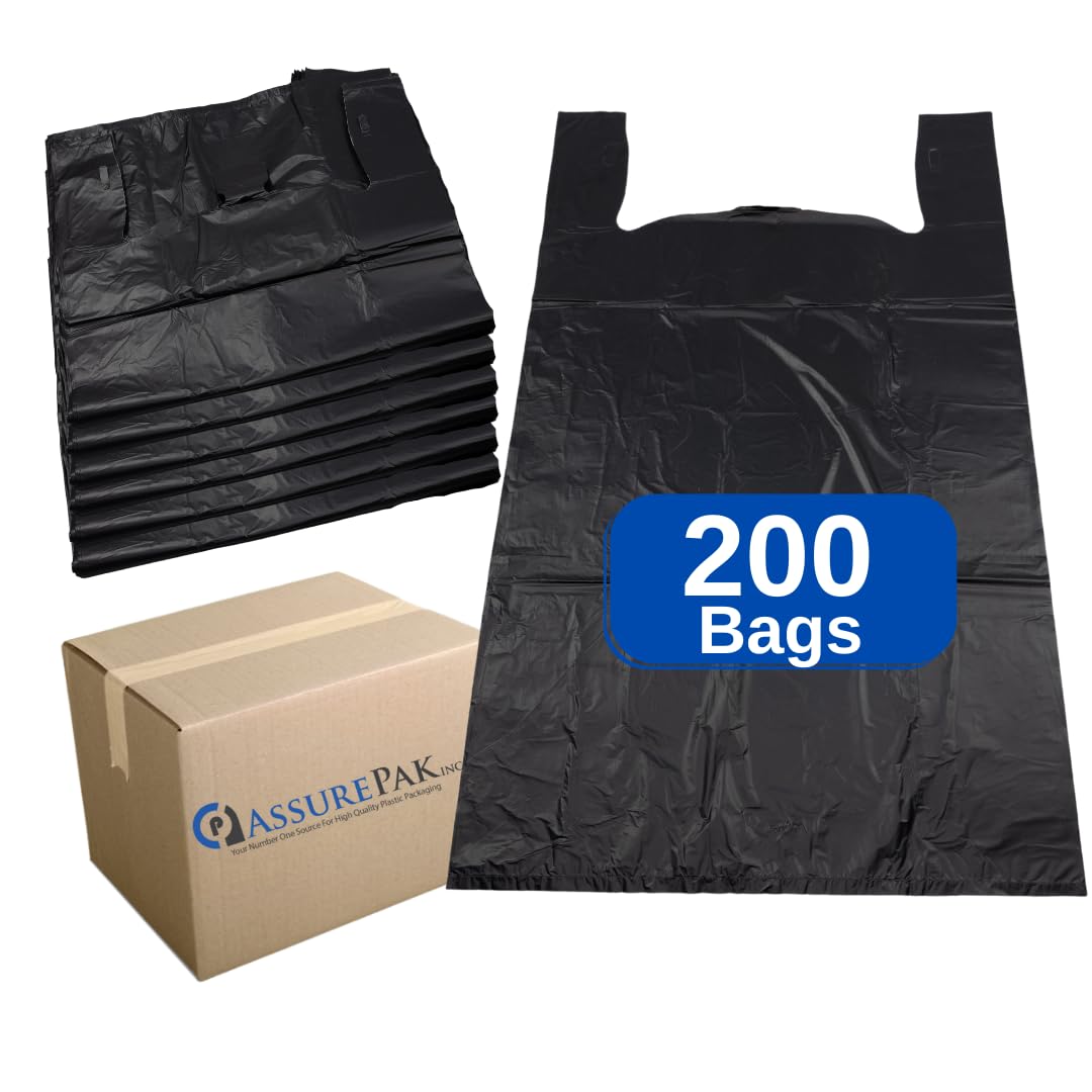 Heavy Duty Super Jumbo Unprinted T-Shirt Bags - 20