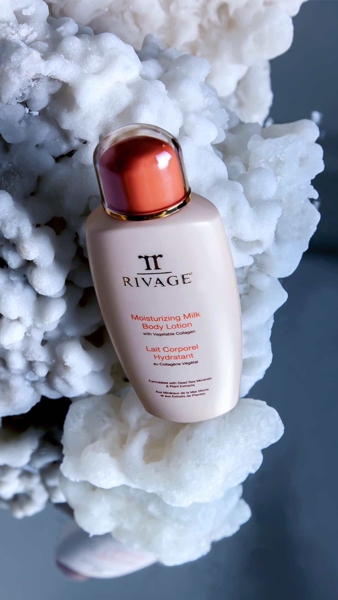 Rivage Natural Dead Sea Minerals Moisturizing Milk Body Lotion 200ml - Vegan, Cruelty-Free Hydration with Dead Sea Minerals & Plant Collagen | Perfect for Dry Skin Care & Daily Moisturizing Routine
