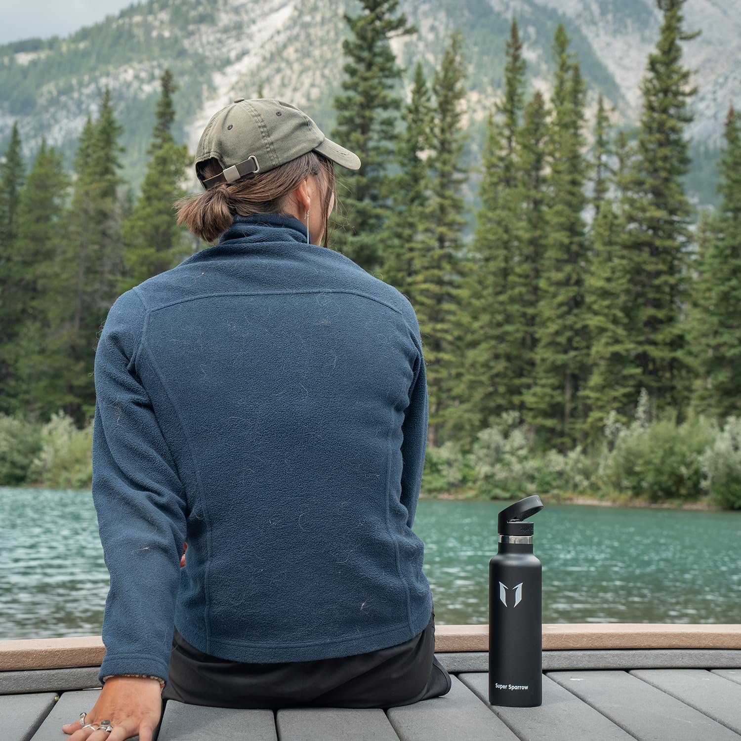 Super Sparrow 500ml Vacuum Insulated Stainless Steel Water Bottle - BPA Free, Leak Proof, Double Wall Insulation - Standard Mouth with Straw - Perfect for Gym, Hiking, Travel & Outdoor Activities