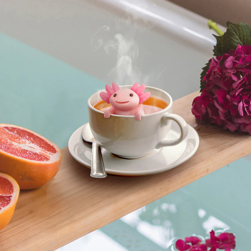 Fred Relaxolotl Tea Infuser - Adorable Axolotl-Shaped Loose Leaf Tea Strainer for Hot & Iced Tea - Perfect for Home, Office, or Gift Giving