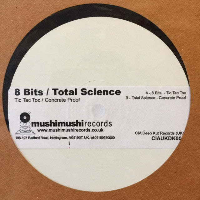8 Bits & Total Science - Tic Tac Toc / Concrete Proof (CIAUKDK002) | Underground Drum & Bass Vinyl | Perfect for DJs & Music Collectors | Club & Home Listening Scenes