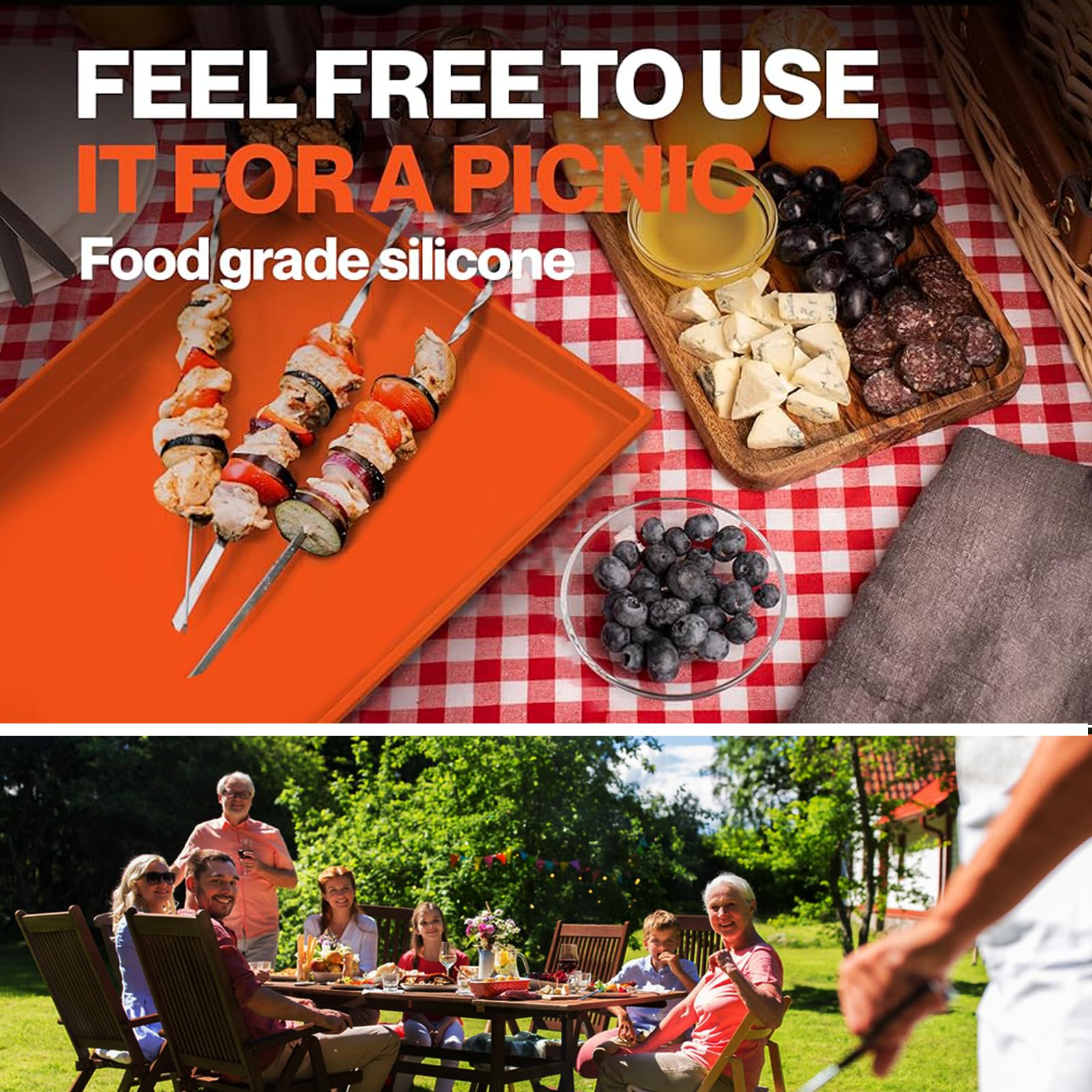 Blackstone Griddle Cover 36 Inch - Silicone Full Wrap-Around Protector for Blackstone Griddles | BBQ Grill Accessories | Food-Grade Heat Resistant Mat | Perfect for Outdoor Cooking, Camping & Backyard BBQs