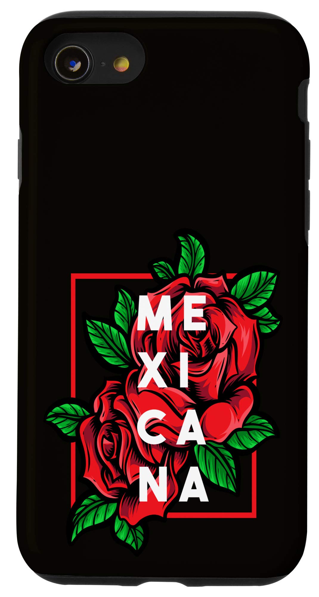 iPhone SE (2020)/7/8 Floral Phone Case - Mexican Rose Design, Trendy Latina Gift, Slim Protective Cover for Women - Perfect for Everyday Use, Travel & Special Occasions